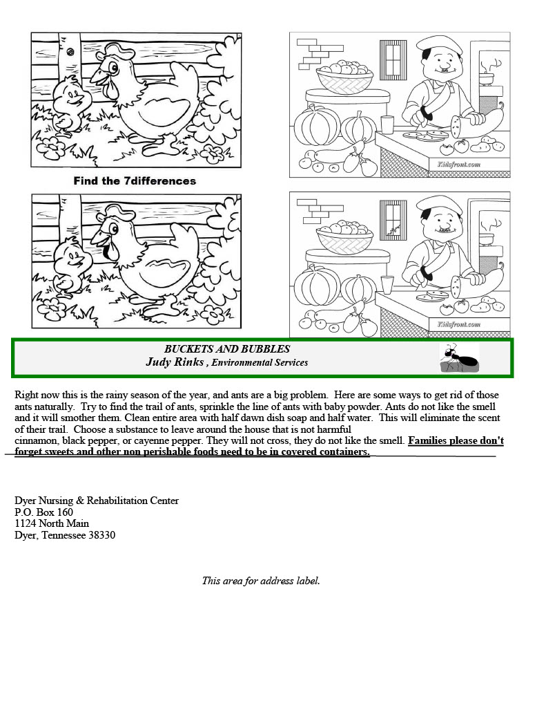 Dyer Nursing and Rehabilitation Center Newsletter