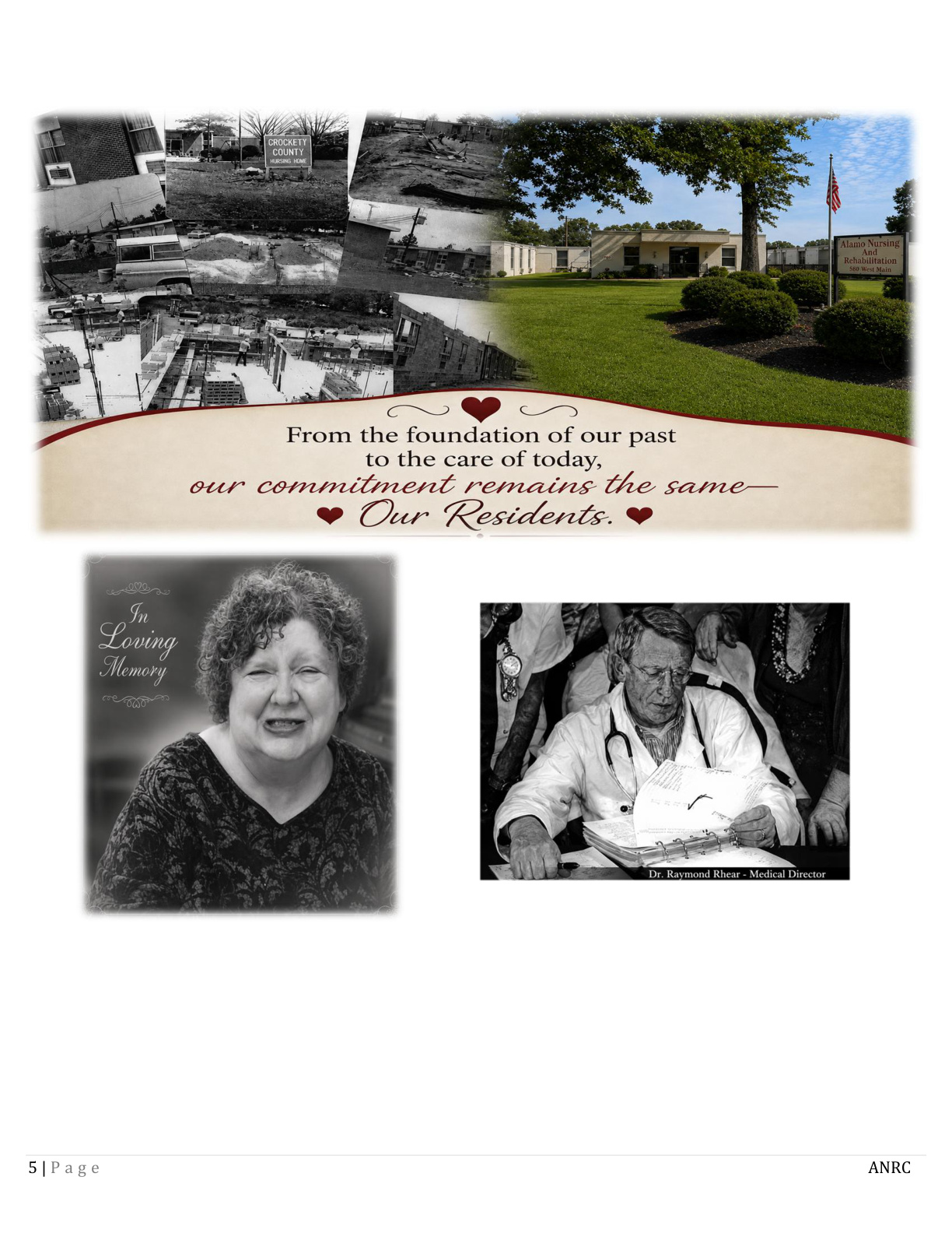 Alamo Nursing and Rehabilitation Center Newsletter