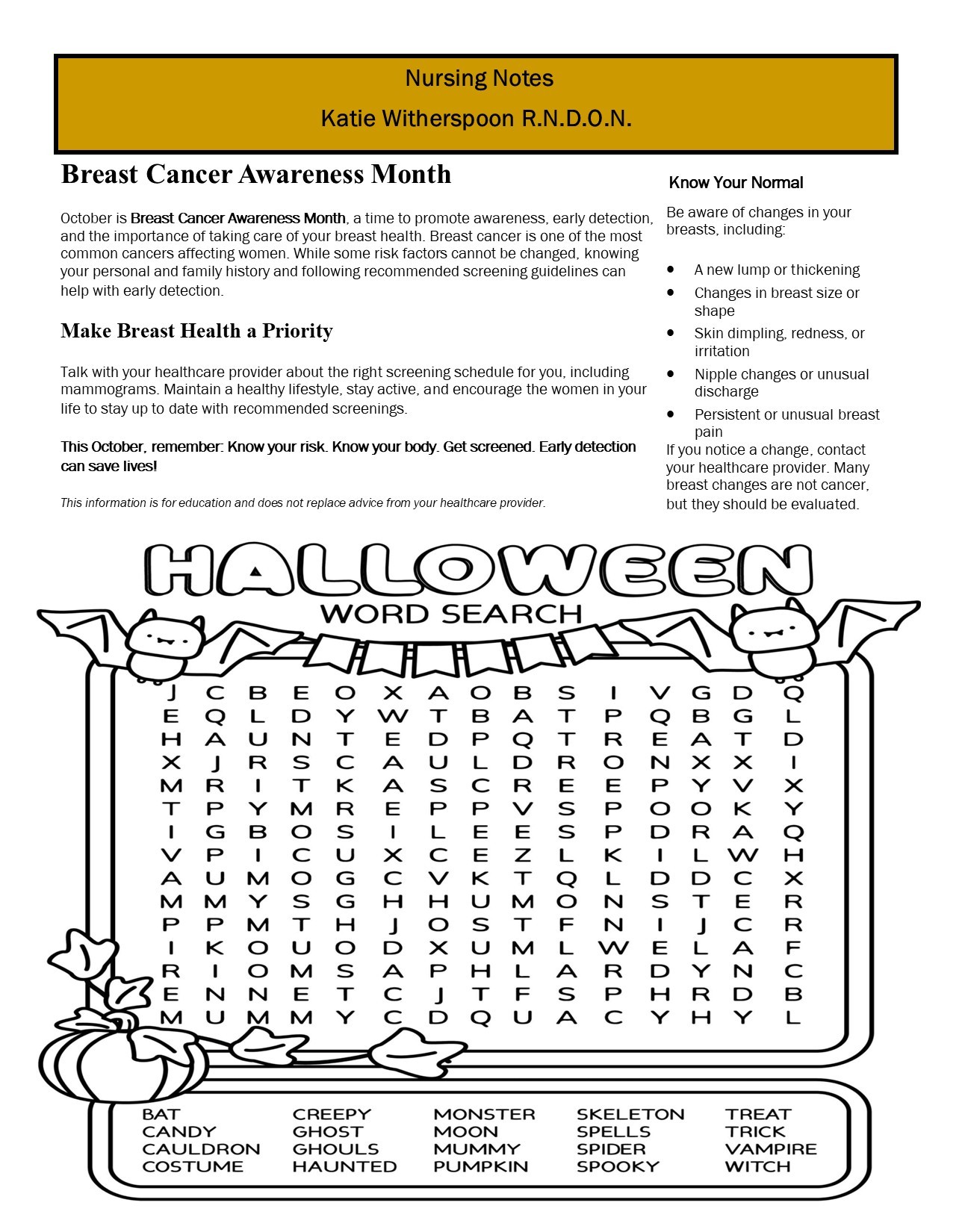 Dyer Nursing and Rehabilitation Center Newsletter